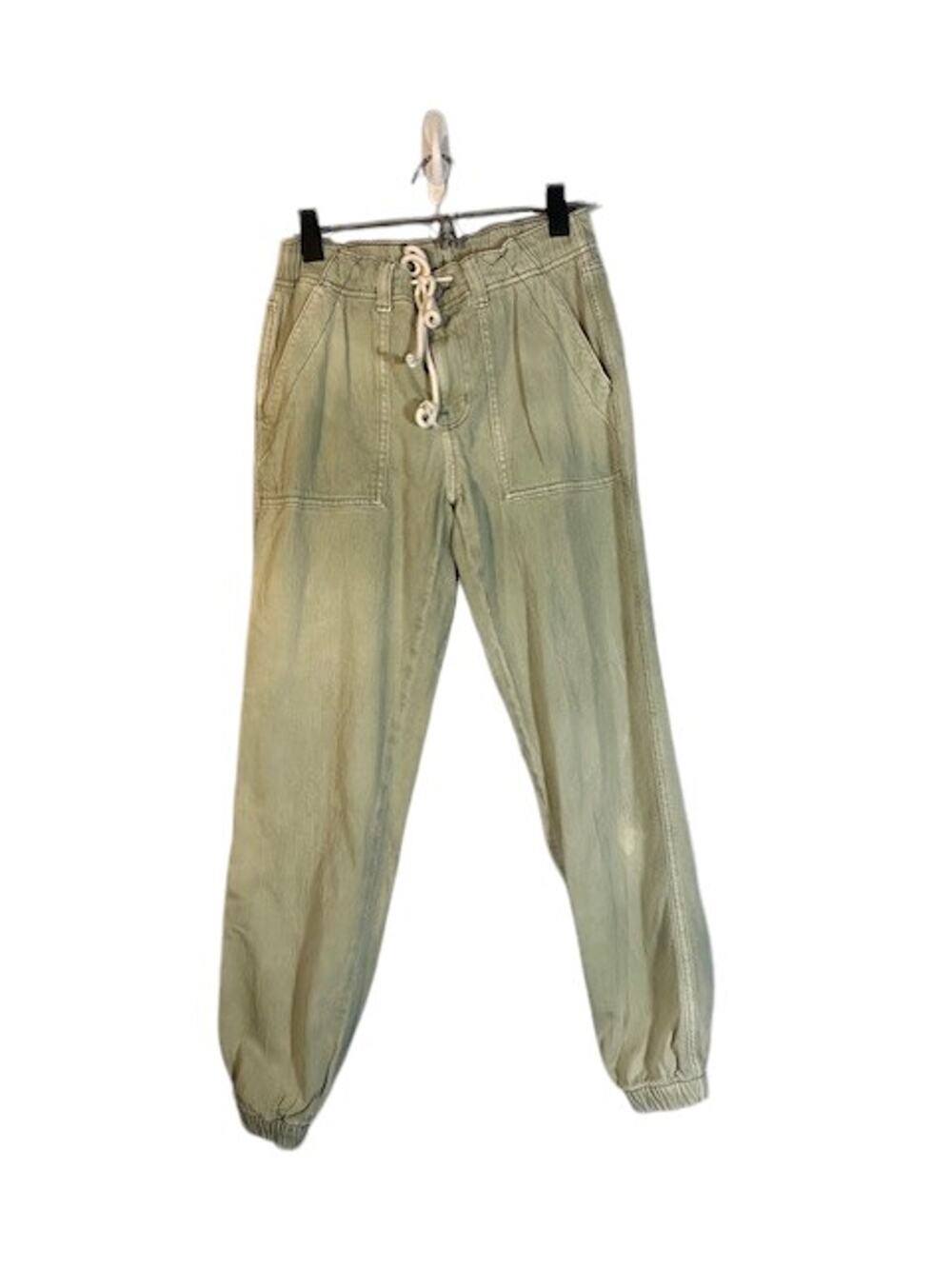 American Eagle Olive Green Skinny Ankle Casual Joggers Women Sz 4